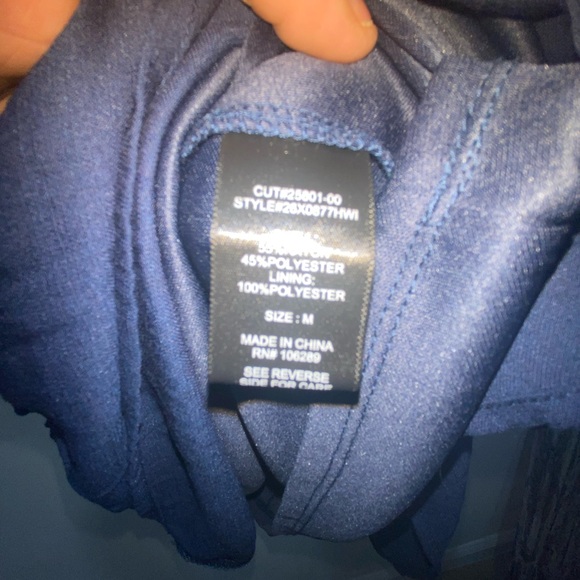 Trixxi Blue Puff Sleeve Midi‎ Dress - Picture 4 of 4